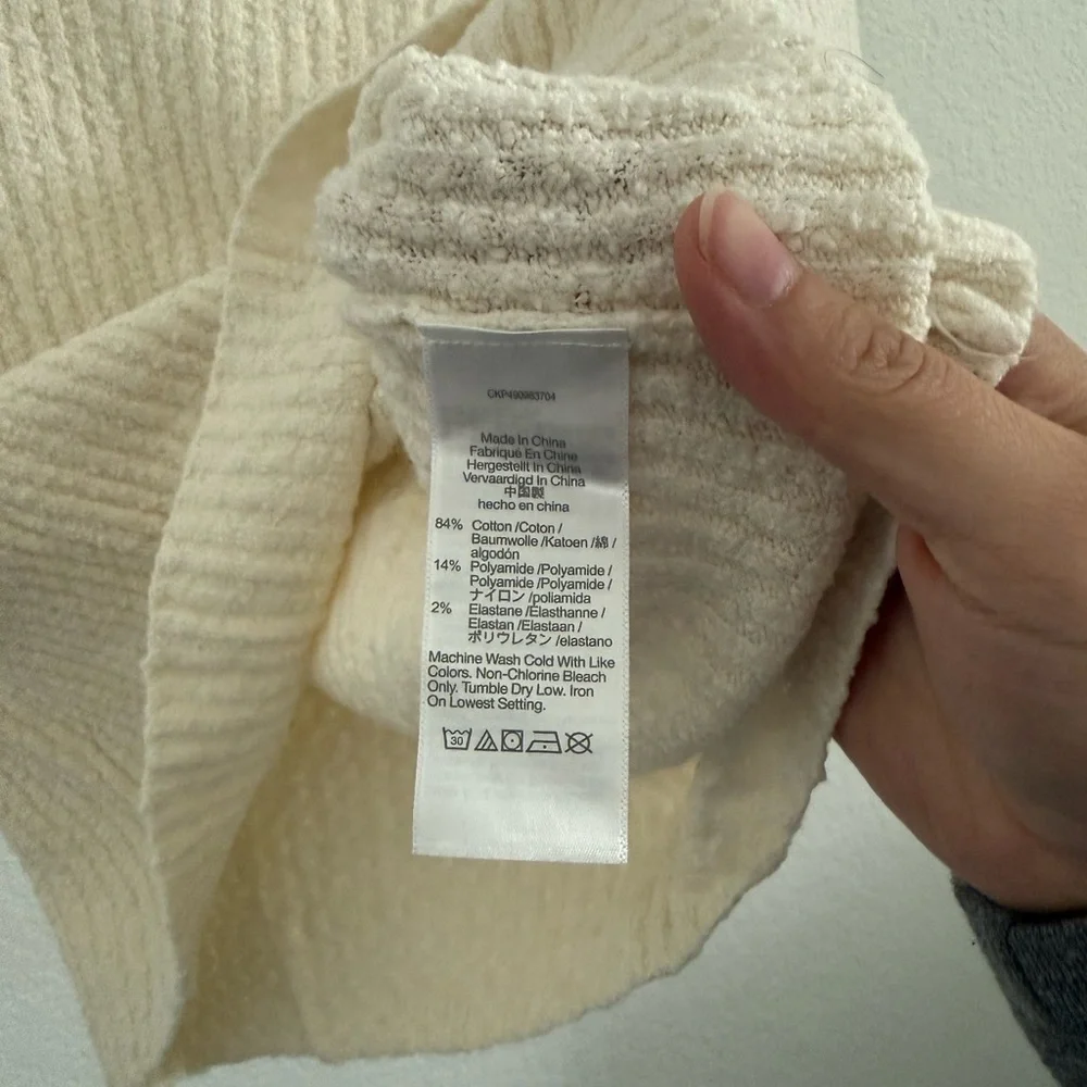 Madewell // NWOT Bouclé-Knit Crewneck Sweater Tee - Picture 9 of 10